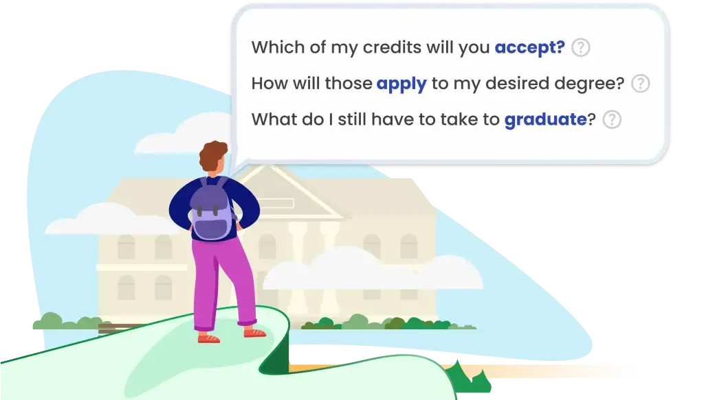 Transfer credit evaluation software